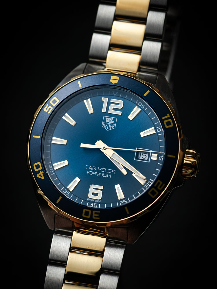 TAG Heuer Formula 1 WAZ1120 Blue/Gold Quartz Wrist Watch