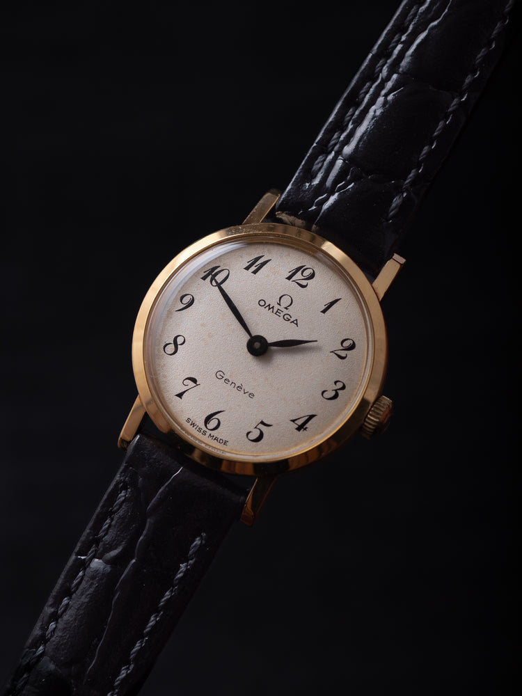 Omega Geneve 9ct Mechanical Strap Watch