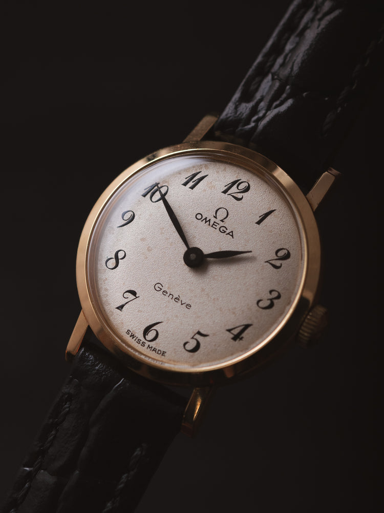 Omega Geneve 9ct Mechanical Strap Watch