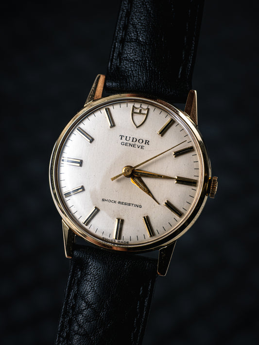 Tudor Geneve 1972 9ct Gold Manual Wind Wrist Watch