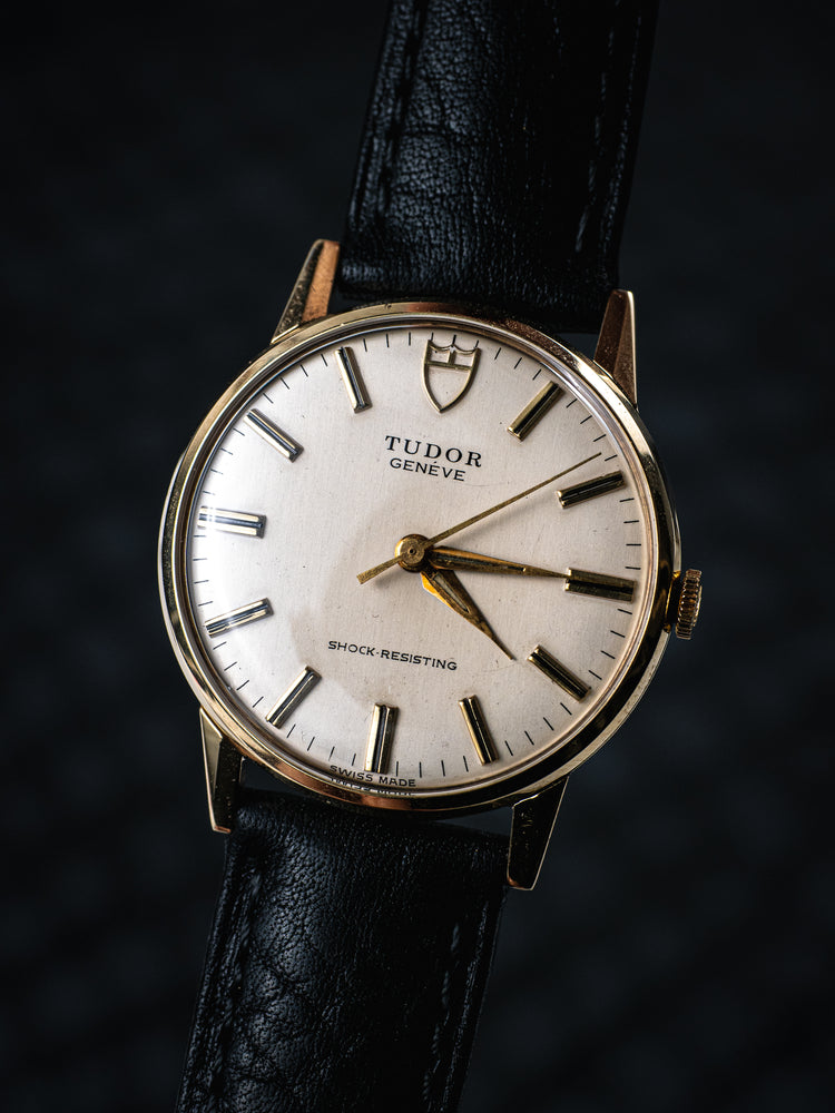 Tudor Geneve 1972 9ct Gold Manual Wind Wrist Watch