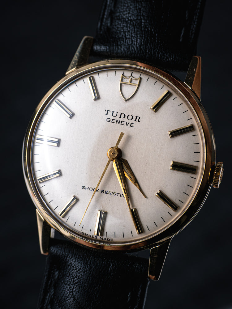 Tudor Geneve 1972 9ct Gold Manual Wind Wrist Watch