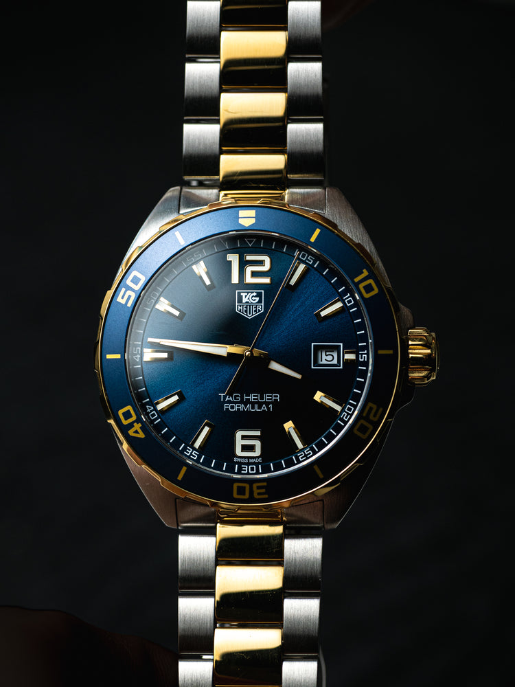 TAG Heuer Formula 1 WAZ1120 Blue/Gold Quartz Wrist Watch
