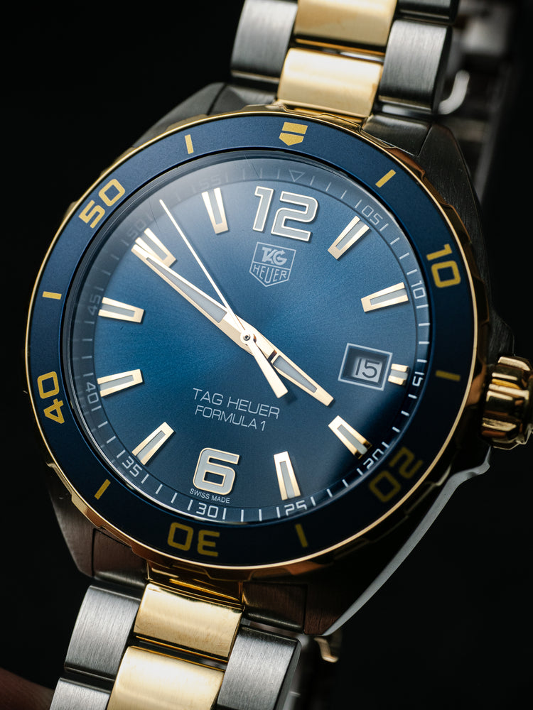 TAG Heuer Formula 1 WAZ1120 Blue/Gold Quartz Wrist Watch