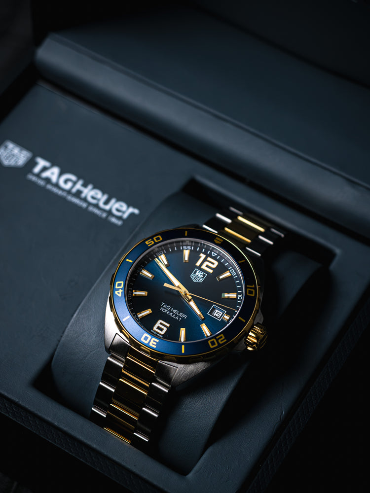 TAG Heuer Formula 1 WAZ1120 Blue/Gold Quartz Wrist Watch
