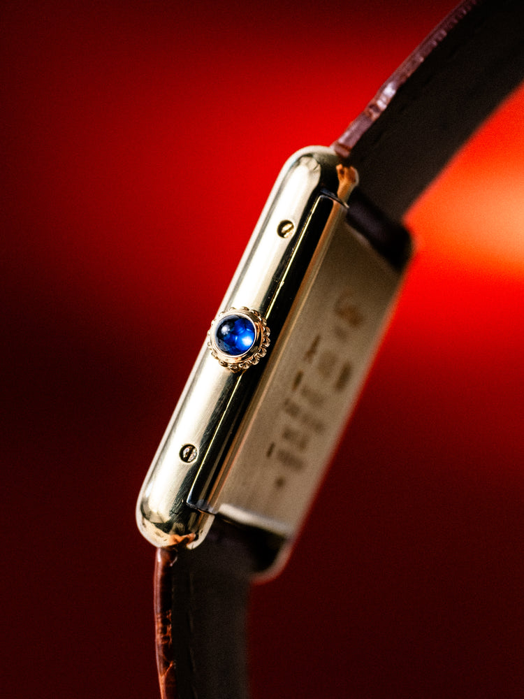 Must de Cartier Tank Vermeil Early 1980s Trinity Dial Manual Wind