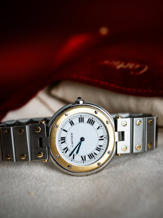 Cartier Santos Ronde Vendome 1990s Steel & Gold 32mm 8191