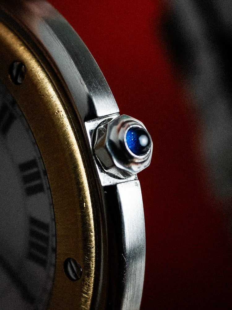 Cartier Santos Ronde Vendome 1990s Steel & Gold 32mm 8191