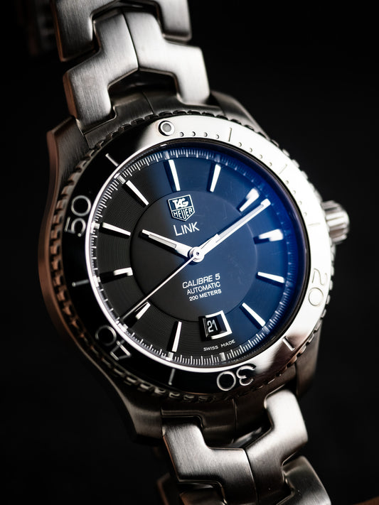 TAG Heuer Link Calibre 5 WJ201A Early 2010s Automatic